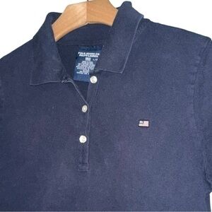 Ralph Lauren Polo Jeans Co Women’s Size L Navy Blue Short Sleeve Polo Shirt